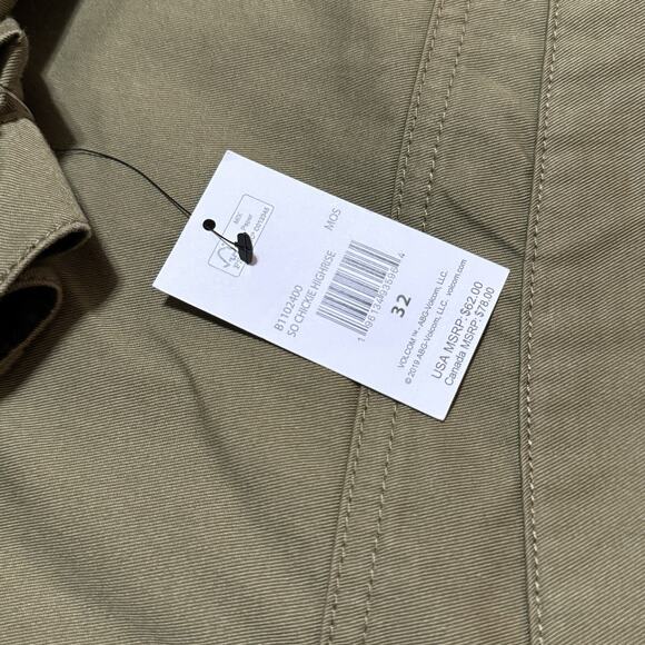 Volcom Women's Chickie High Rise Chino Pants Green Size 32 - Picture 6 of 7